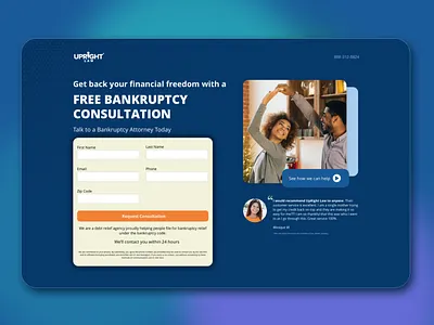 Upright Law Landing Page design landing page ux web design website