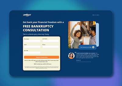Upright Law Landing Page design landing page ux web design website