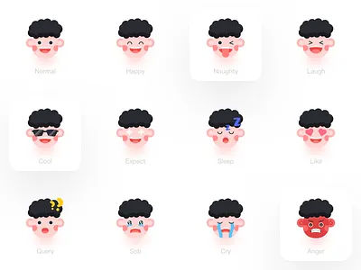 Peter Emoji branding design emoji icon kid vector