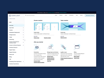 New Confluent Documentation Site branding confluent confluentdesignteam design graphic design illustration typography ui ux vector web