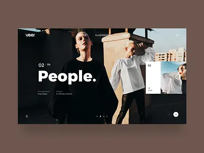 Website concept for Veer 02 design powerpoint design slide ui design uiux ux web web design website website design