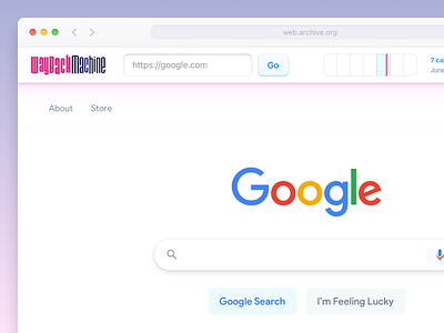 Wayback Machine & Google Search Redesign by Eli Schiff on Dribbble
