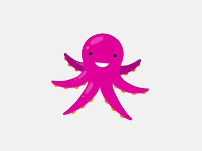 Octopus flat icon iconography icons illustration octopus sealife ui ux vector web