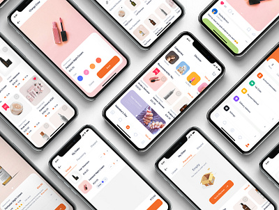 Blossom - Beauty UI Kit app app ui barber shop beauty bundle cutters flat hair design hair stylist haircuts hairsalon interface ios material mobile salon salon app spa ui ui kit