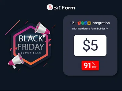 12+ Zoho integration with WordPress banner black friday black friday sale facebook banner form builder integraton soccial media post wordpress wordpress form zoho
