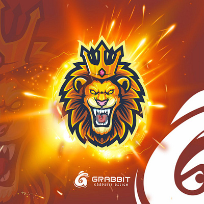 Lion King Esport Logo cartoon cool cute design eaport esport logo gamer logo gaming logo illustration lion esport lion gaming lion logo logo mascot simple vector