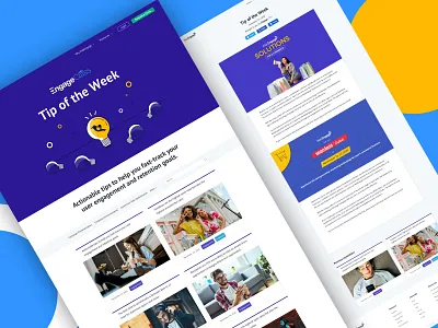 Tip of the Week Page Design branding bulb ecommerce email design event ideas message mobile app design mobile ui newsletter newsletter design page layout solutions template design tip of the week user interface webdesign