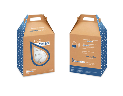Laundry Tablets Package Design (Eco Cleen) environmental design laundry package design recyclable
