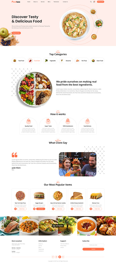 Food Landing Page