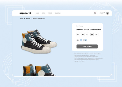 Shoes Online Shop Web Design ecommerce online shop uiuxdesign webdesign website