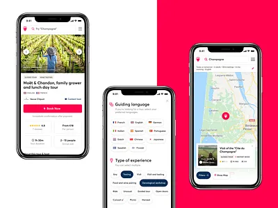 Winalist app b2c booking booking app drinks filter lists map marketplace minimalist mobile responsive responsive web design simple simple clean interface two sided marketplace ui user experience design web wine