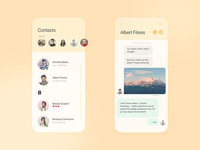 Contacts concept exploration figma ios minimal mobile mobile app ui ux