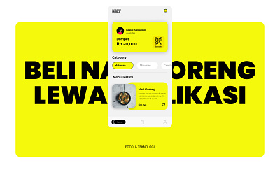 Pesan Nasi Goreng Dengan Mobile App branding figmadesign ui ui design