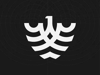 Eagle Logo Grid Layout branding design eagle grid grid logo icon illustration logo vector