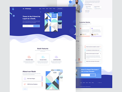 E-Bookyo Landing Page 2020 trend design agency business agency websites booking design dribbble best shot illustration landing page minimal clean new trend trendy design