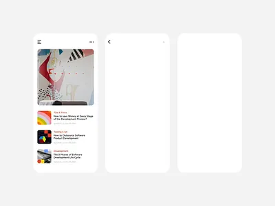 TestFort Geometric Blog Branding animation animation app blog clean geometry mobile motion ui ux