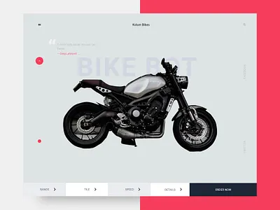 Kolum Bikes Web Design a ui everyday bike clean color concept design e commerce ecommerce interface ios minimal product design shop stores typography ui ui everyday ui ux vector web