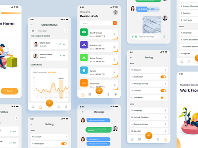 Client management - App UI app clean ui client design events labels management minimal mobile mvp projects react native review startup task tool ui ux web