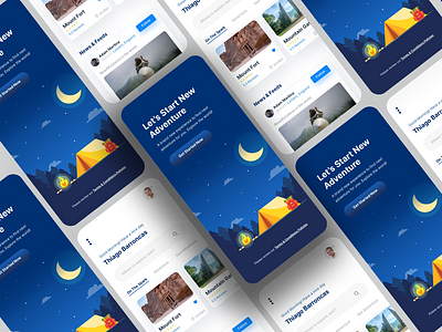 adventure app adobe photoshop adobe xd adventure app design application design branding design ecommerce mobile mobile app design mobile ui ui ui design uiux uxdesign vector