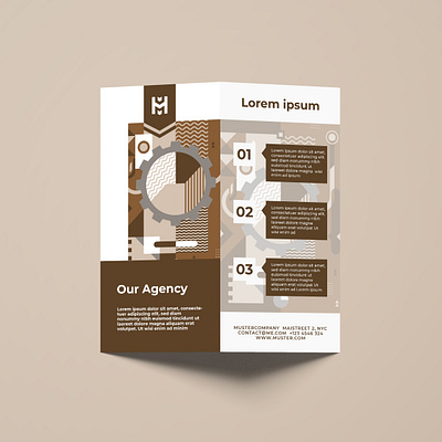 Brochure Design Brown brochure brochure design creative creativity design designer flyer flyer design flyers graphic design graphic artist modern typography