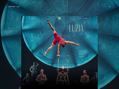 Cirque du Soleil app branding design minimal photoshop typography ui ux web website