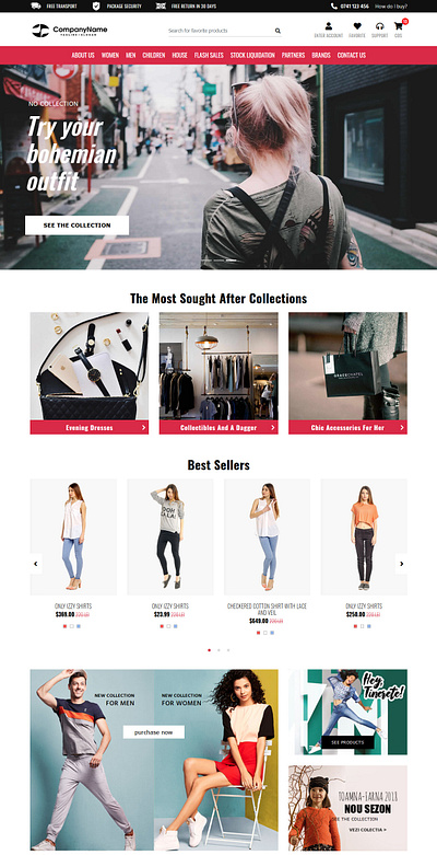 F-Store - Fashion HTML Template ecommece fashion html multipurpose responsive template