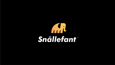 Snällefant Logo animal logo elephant logo logo design