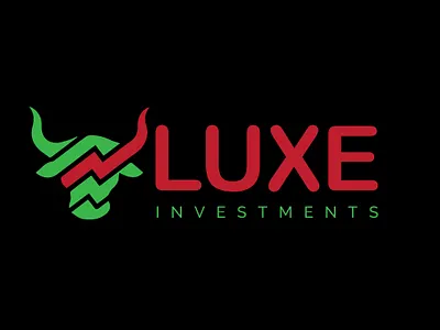 LUXE investments LOGO art branding design flat icon illustrator logo minimal vector