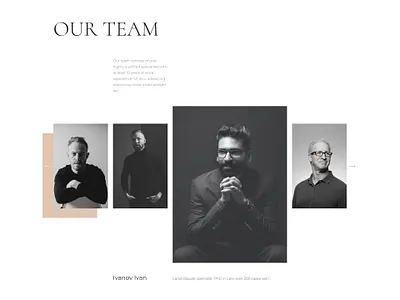 Law firm team page branding design fashion minimal typogaphy ui ux uxui web website
