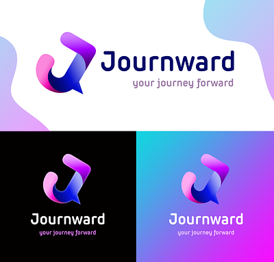 journward concept p1 branding design illustration logo vector