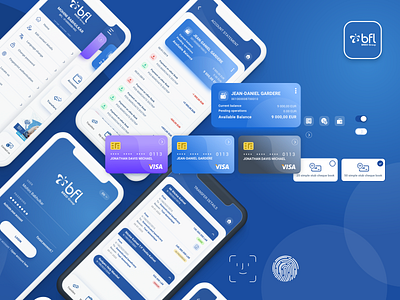 Mobile Banking - BFL Bred Group m wallet mobile mobile app mobile app design mobile bank mobile banking sketch ui design ux