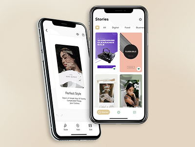 Stories Maker for Instagram application creative dailyinspiration design edit figma filmmaker inspiration instagram instagram stories interface mobile stories template ui uitrends userexperience userinterface ux video