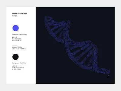 Helix Nano - Brand Manual - Brand Illustrations Colors art direction brand design brand guidelines brand manual branding design graphic design illustration illustrations linear