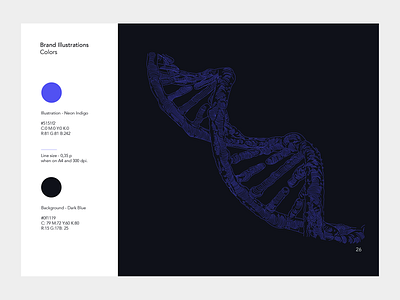 Helix Nano - Brand Manual - Brand Illustrations Colors art direction brand design brand guidelines brand manual branding design graphic design illustration illustrations linear