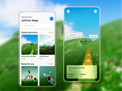 AR Navigation app appdesign appdesigner application application design application ui design illustration interaction design mobile mobile ui mobileapp mobileappdesign navigation ui ux