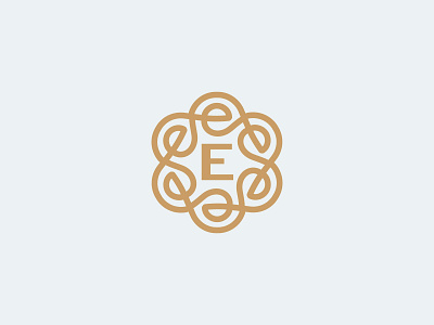 Ornament letter e brand design e fun gradient letter letters line logo logo e logotype minimal monogram