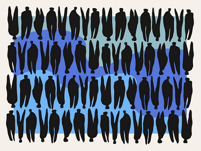 Pattern People 1 art drawing fabric pattern illustration minimal pattern pattern art people product design