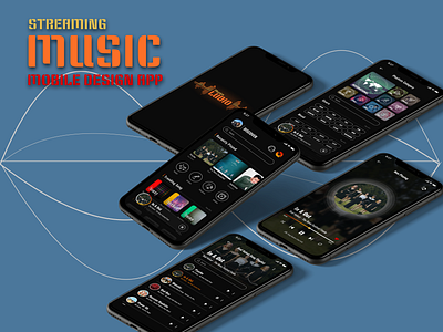 Music Streaming Mobile Apps Design app design design app design inspiration figma music app music player streaming app ui ui design uiux ux ux design