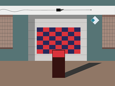 Day 32 - Garage Door 100daychallenge design election 2020 four seasons garage illustration perspective shadows vector