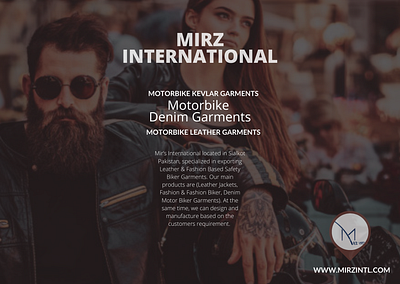 MIRZ INTL Leather and Kevlar Biker Safety Garments denim garments flannel shirts kevlar garments leather goods leather jacket