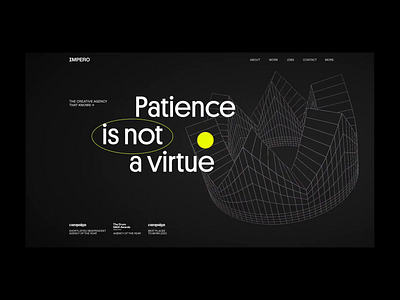 weareimpero.com 👑 awwwards portfolio typography webdesign webgl website