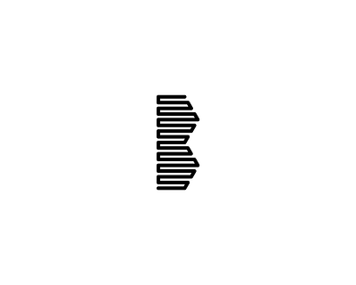 Daily Logo Challenge: Day 4 - B, single letter logo