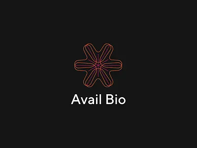 Avail Bio - logotype art direction brand design branding design graphic design linear logo typography