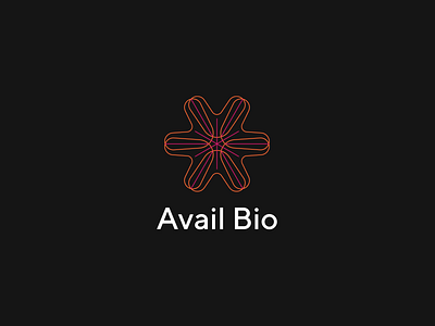 Avail Bio - logotype art direction brand design branding design graphic design linear logo typography