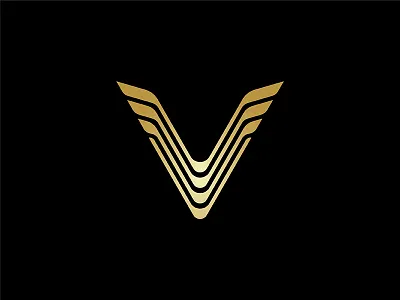 V winged logo art branding design icon illustration illustrator logo minimal vector web