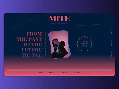 MITE - Watch collection beginner firstwork purple vaporwave watch