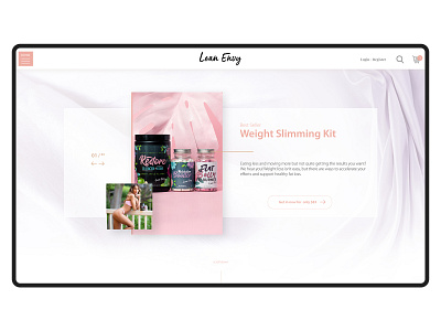 Weight Slim Kit colorfull design landing page design landing page ui ui ux website