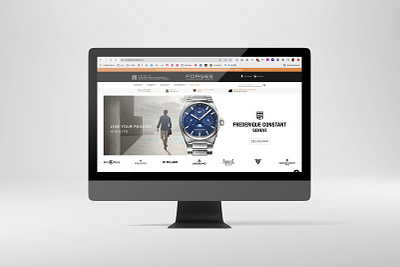 Forges Watches jewellery website branding design ecommerce shop jewellery jewelry ui watches webdesign