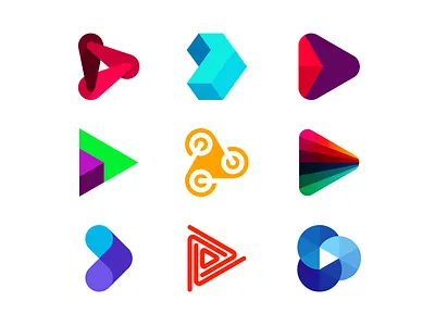 Play icons / logo design symbols collection, vol. 2 arrow audio entertainment forward fun game games gaming icon logo logo design logomark mark marketing media multimedia music platform play symbol tech technology video