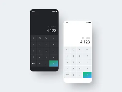 Calculator Daily UI #004 004 dailyui design